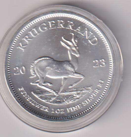 1 oz South African Silver Krugerrand 2023 (CAPSULED)