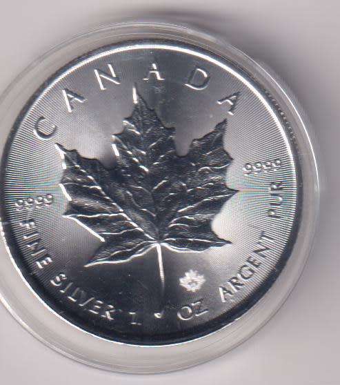 1 oz Canadian Silver Maple 2018  (CAPSULED)