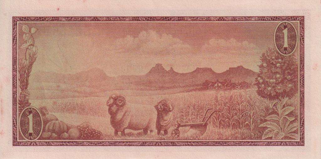 REPUBLIC OF SOUTH AFRICA - 1 RAND G.Rissik A/18 1966 #E/A 324 XF