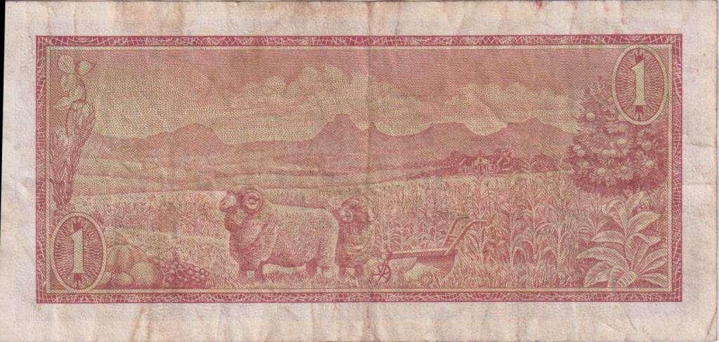 REPUBLIC OF SOUTH AFRICA - 1 RAND T.W.de Jongh B/249 1973 #A/E 347 VF