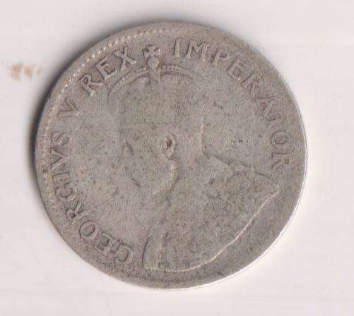 UNION OF SOUTH AFRICA - 3d - TICKEY - King George V - 1935 - Silver