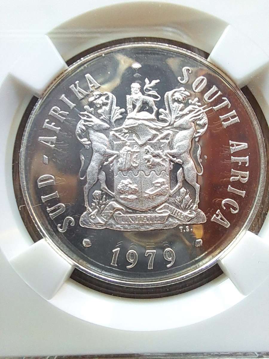 1979 Proof SILVER 1 Rand RSA NGC GRADED Ultra Cameo PF68