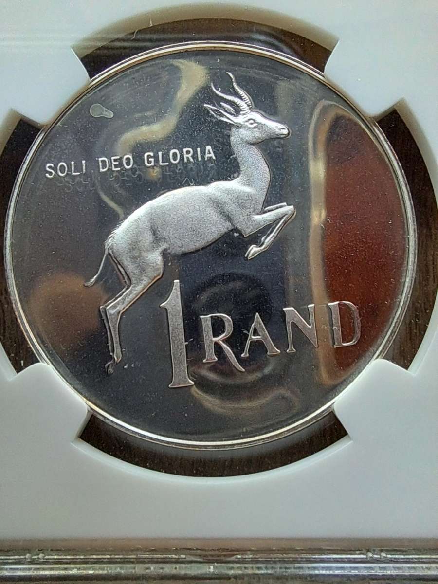 1979 Proof SILVER 1 Rand RSA NGC GRADED Ultra Cameo PF68