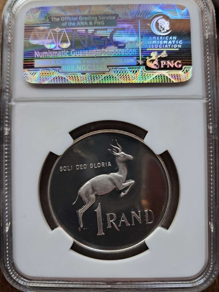1979 Proof SILVER 1 Rand RSA NGC GRADED Ultra Cameo PF68