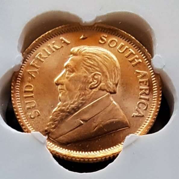 1991  1/10 OZ  GOLD - KRUGER RAND - SANGS GRADED - MS65