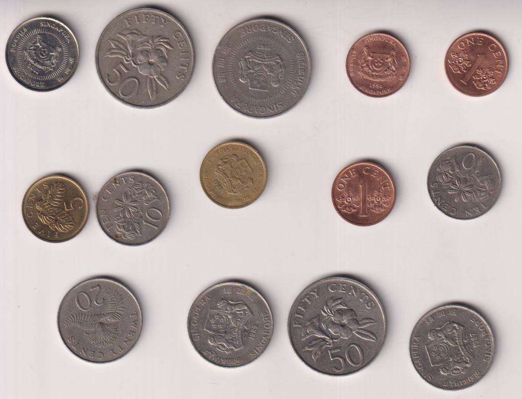 STARTING AT ONLY R10 - 14 X SINGAPORE COINS