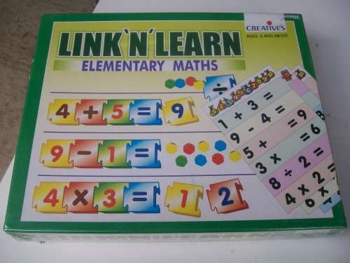 BRAND NEW LINK "N LEARN ELEMENTARY MATHS GAME STILL IN PLASTIC COVER