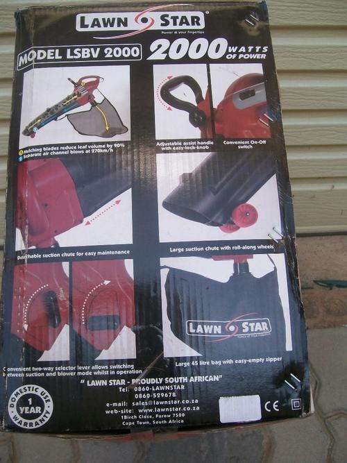LAWN STAR LEAF SUCTION AND BLOWER MODEL LSBV brand new