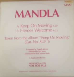 Mandla - Keep on moving  (Promo maxi 12''  lp)