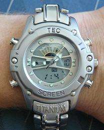 TITANIUM TEC WATCH (ALARM, STOP WATCH & LIGHT)