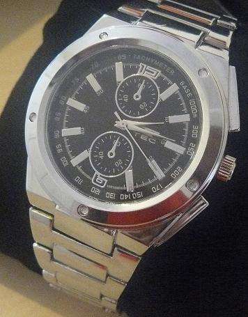 TEC MENS SILVER WATCH (LIFE TIME GUARANTEE ON THE MECHANICAL PARTS)
