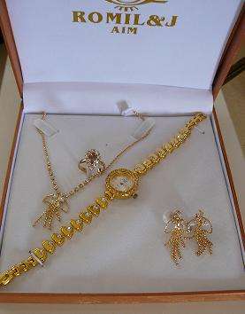 **STUNNING ladies GIFT SET** QUARTZ WATCH, EARINGS, NECKLACE & RING!!