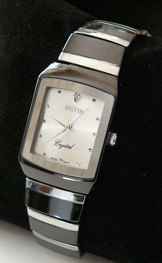 BLACK & SILVER JUSTIN WATCH