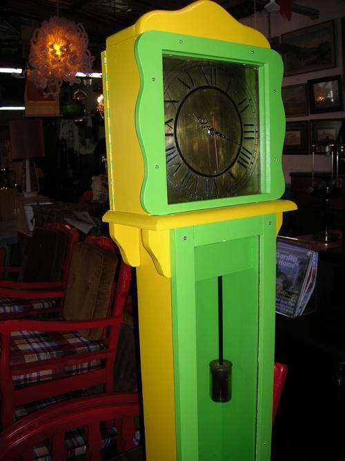 Painted Longcase clock