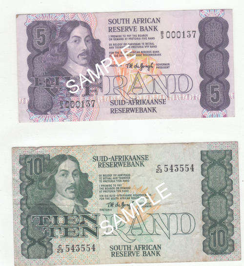 TW DE JONGH NOTES R5 AND R10