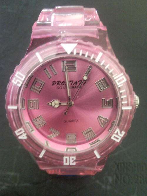 THE NEW PINK PROSTAFF SILICONE WATCH WITH CHANGEABLE STRAPS WOW