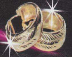 START VALENTINES SHOPPING ! EXCLUSIVE IMPORTED AKI DESIGNER FUSED 18ct  GOLD EARRINGS