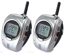 Walkie-talkie Wrist Watch - Built-in Microphone - LCD Display with Backlight