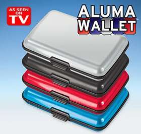 AS SEEN ON TV !  THE ALUMA WALLET