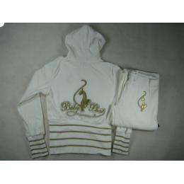 BABYPHAT WHITE AND GOLD TRACKSUITS