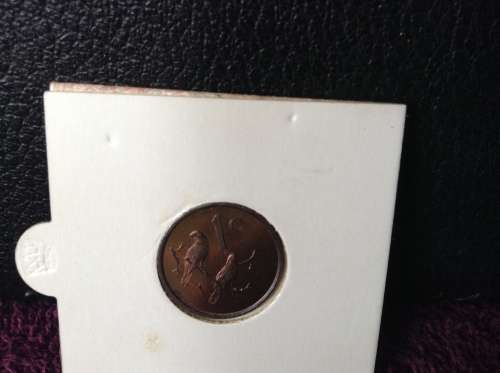 1965 one cent S. A. Eng. unc.