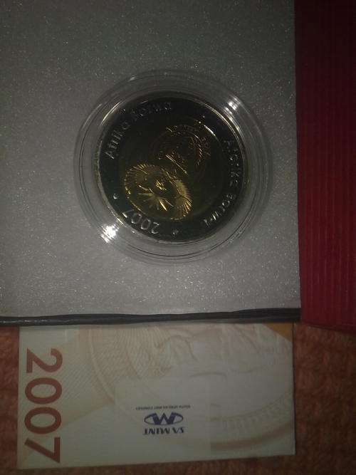 R5 mintmark coin " Oom Paul " 2007