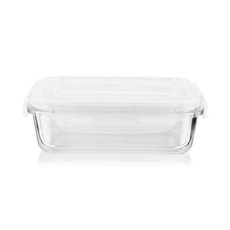 Rectangular Glass Food Container with Lid (CLEAR | 350ml)