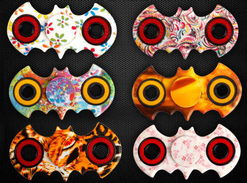 Batman Fidget Spinner (Orange Flames)