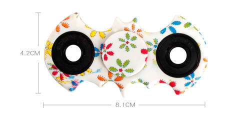 Batman Fidget Spinner (Orange Flames)