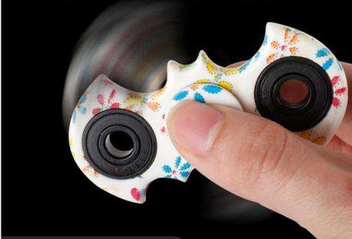 Batman Fidget Spinner (Orange Flames)