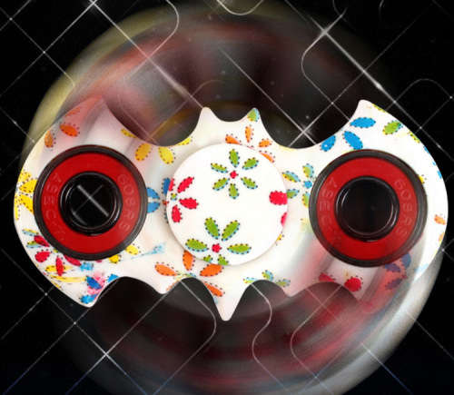 Batman Fidget Spinner (Orange Flames)