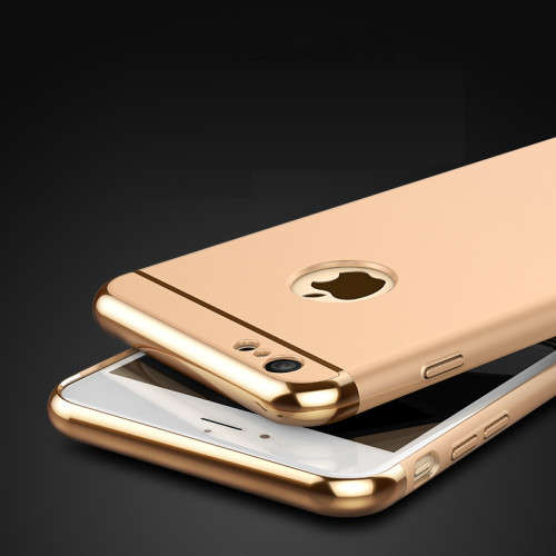 Luxury Metallic Finish Cover Case For iPhone (Gold)
