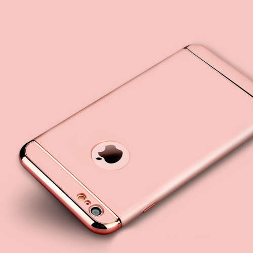 Luxury Metallic Finish Cover Case For iPhone (Rose Gold)