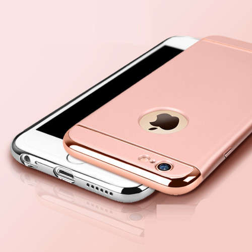 Luxury Metallic Finish Cover Case For iPhone (Rose Gold)