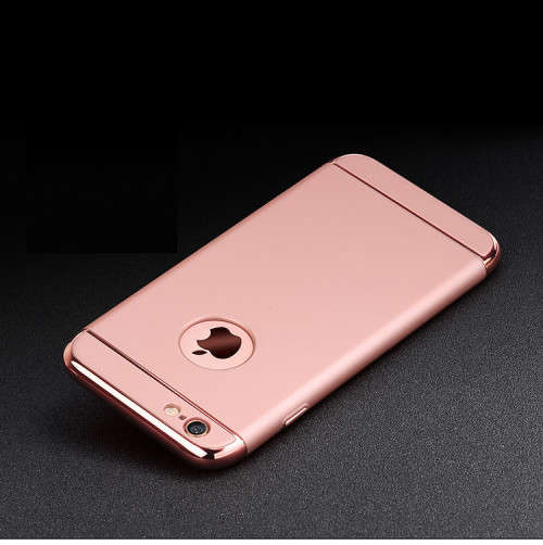 Luxury Metallic Finish Cover Case For iPhone (Rose Gold)