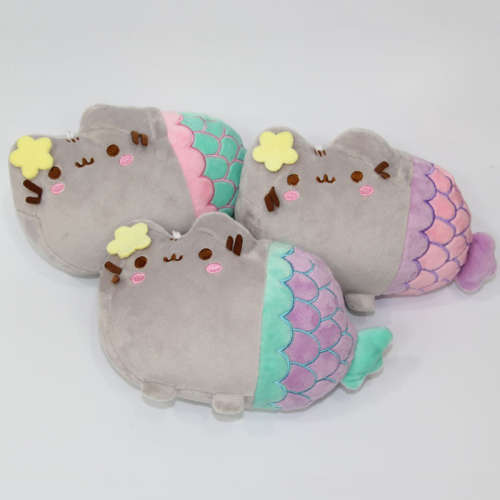Pusheen Blue/Pink Mermaid Plush (approximately 20cm)