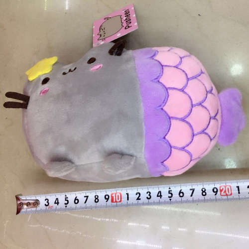Pusheen Blue/Pink Mermaid Plush (approximately 20cm)