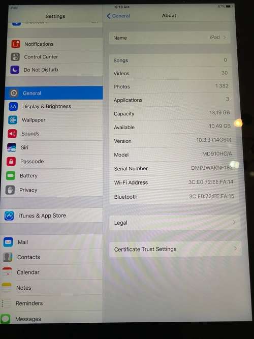 Ipad 4 16GB Wifi