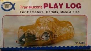 Unipet - Translucent Play Log For Hamsters (+-14x6cm High)