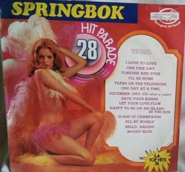LP - Springbok - Hit Parade 28 S.A. Top Hits 76 (+-31 x 31cm Square)