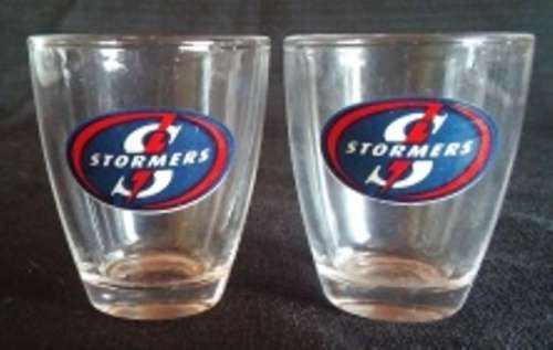 Stormers Double Shot Glasses Set Of 2