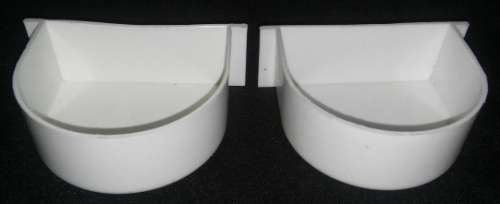 Daro - White Bird Feeder - Set Of 2