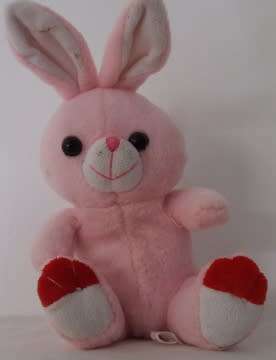 Plush Teddy - Pink Bunny
