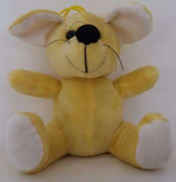 Plush Teddy - Yellow Mouse