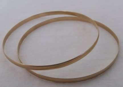 9Ct Gold 4mm Bangle