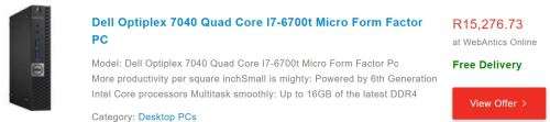Dell OptiPlex 7040 SFF (i7-6700T, 8Gb DDR4, 500Gb HDD)* BRAND NEW *AVAILABLE IMMEDIATELY*