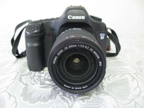 Canon EOS 5D 12.8 MP Digital SLR Camera + Sigma 28-300mm DG Macro Lens