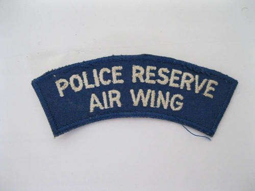 British South Africa Police Reserve Air Wing (PRAW) Cloth Shoulder Title