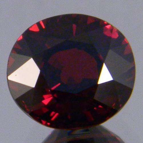 2.96 ct . 100% Natural Deep Red SPESSARTITE GARNET Oval Cut - R1 START!!!