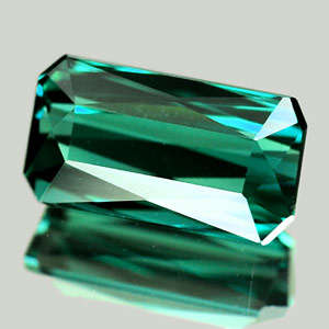 - CERTIFIED!!! - 0.87 Ct. Strong Bluish Green TOURMALINE(VVS) - CRAZY R1!!!-